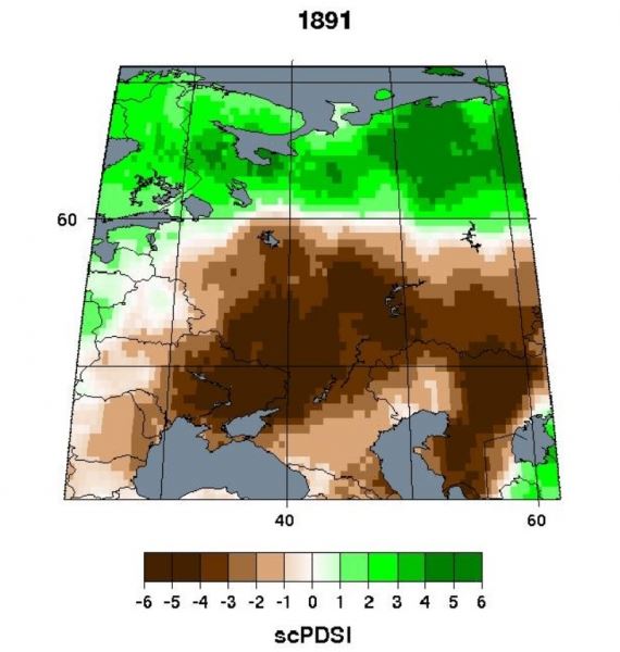 Вышел в свет Атлас засух Европейской части России, показывающий историю этого явления за последние 600 лет